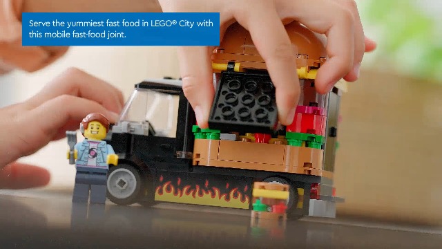 Watch LEGO City Burger Van 60404 on Amazon Live